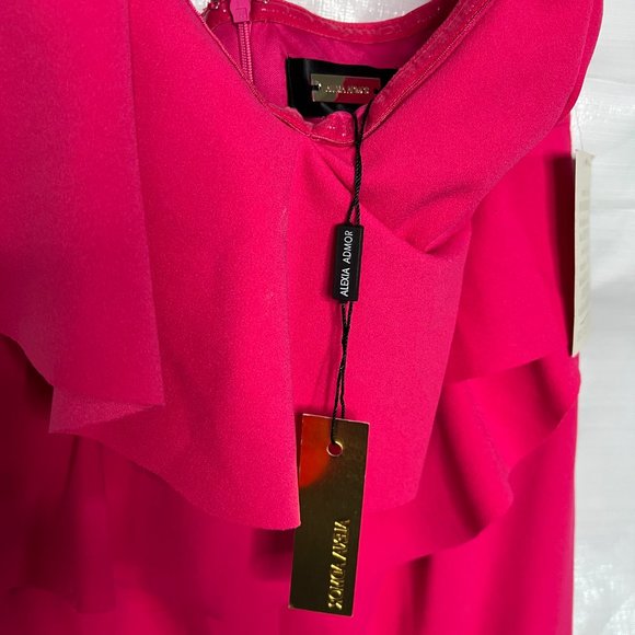 Alexia Admor for Boston Proper Pink One Shoulder Jumpsuit -6 - Picture 6 of 8